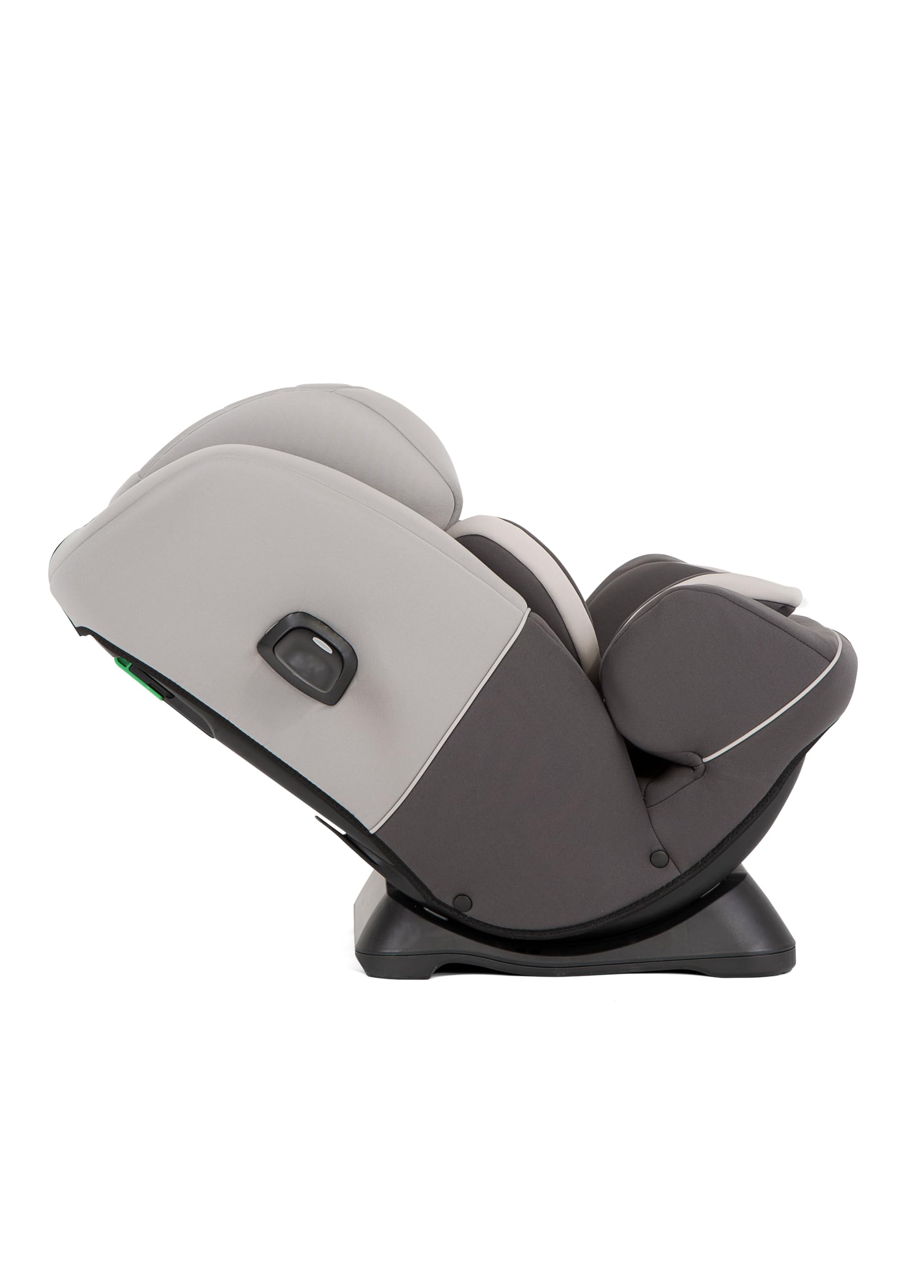 Graco SlimFit™ R129 Reboarder Kindersitz, 40 bis 145 cm, grau, Iron | Rückwärts- und vorwärtsgerichtet nutzbarer Kindersitz ohne ISOFIX, mit Seitenaufprallschutz, ab Geburt bis ca. 12 Jahre
