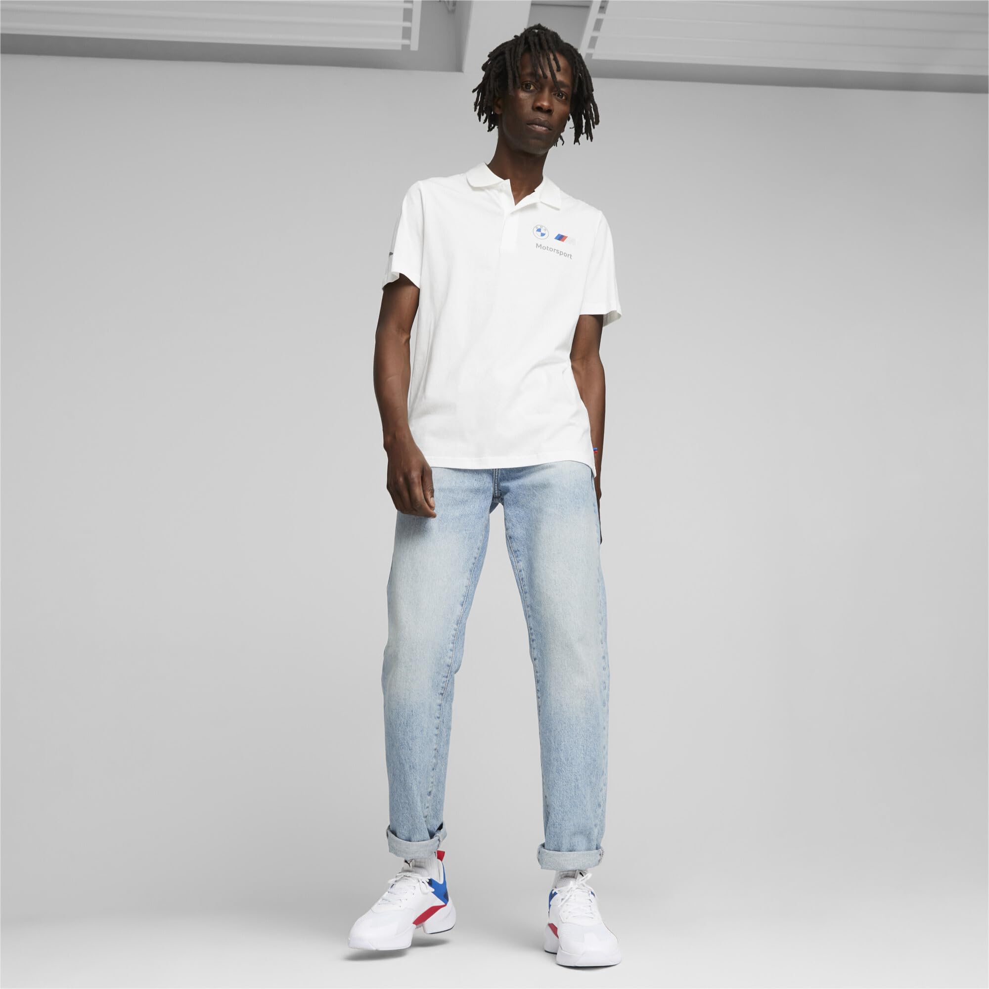 PUMA BMW MMS ESS Polo, Polos Hombre, PUMA White, L