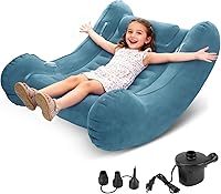 TOGGLOO Sensory Rocker Chair for Kids ADHD Autism - 55x55x46 Inflatable Air Cloud Rocker with Pump & Repair Kit