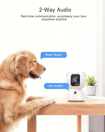 Miniatura 7 de Cámaras de 2.5 K para seguridad del hogar, detección de llanto AI sin suscripción, 4 MP para perrogatomascota para interiores con aplicación de