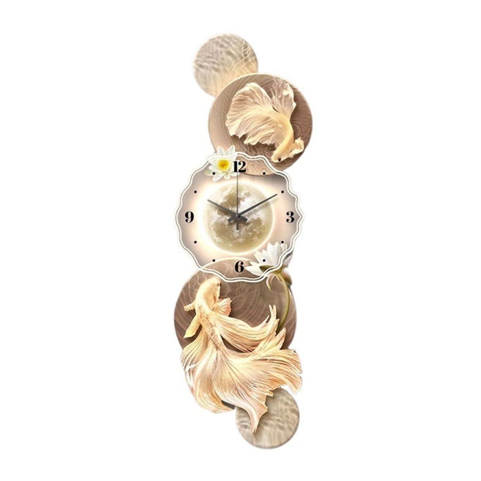 Horloge murale suspendue lumineuse pour illuminer un salon sombre et vide