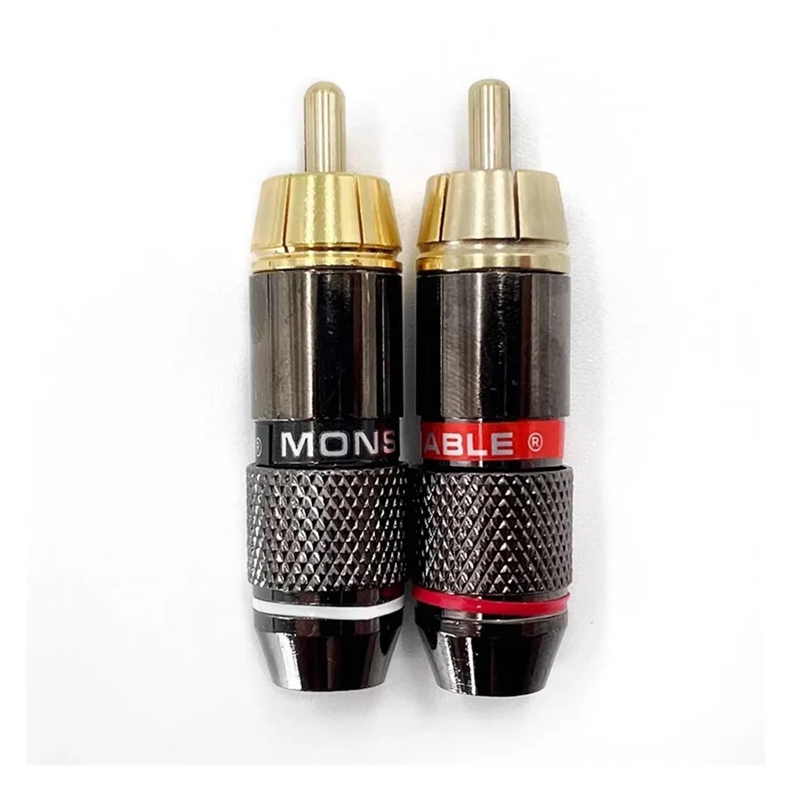 2/4/8 connecteurs RCA musicaux plaqués or 24 carats pour câble de haut-parleur audio vidéo HiFi (4 pièces)