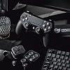 Controlador inalámbrico HEXGAMING NEW EDGE compatible con PS4: 4 botones traseros, 6 perfiles, gatillos rápidos, palancas intercambiables - Negro texturizado 2