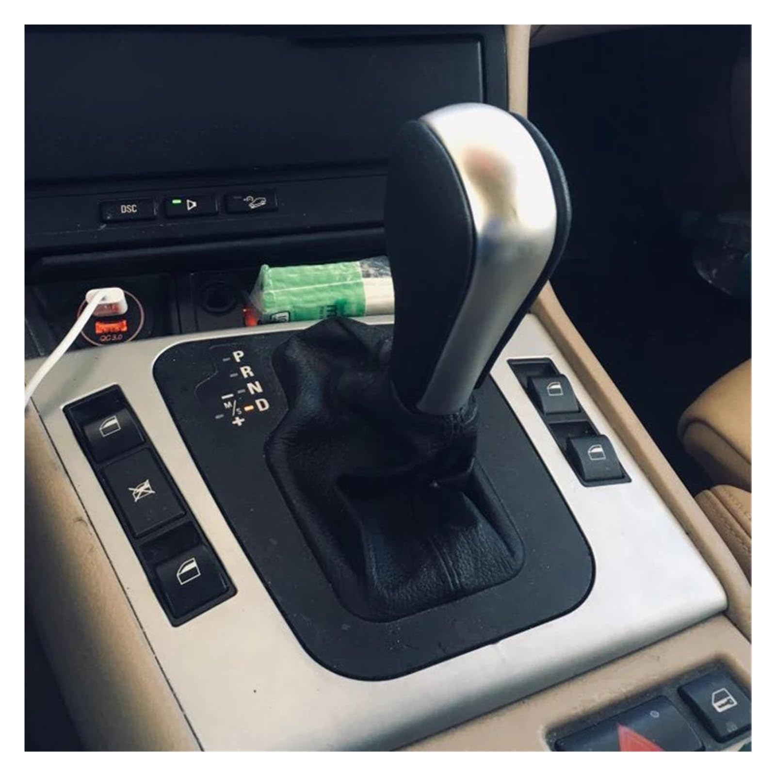 Pomo Bocha Palanca De Cambios Cuero Volkswagen Dsg Automatic