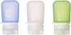 humangear GoToob Mini - Small Silicone Travel Bottles for Toiletries, Shampoo & TSA Carry-On 3-Pack, 0.9 fl oz Each