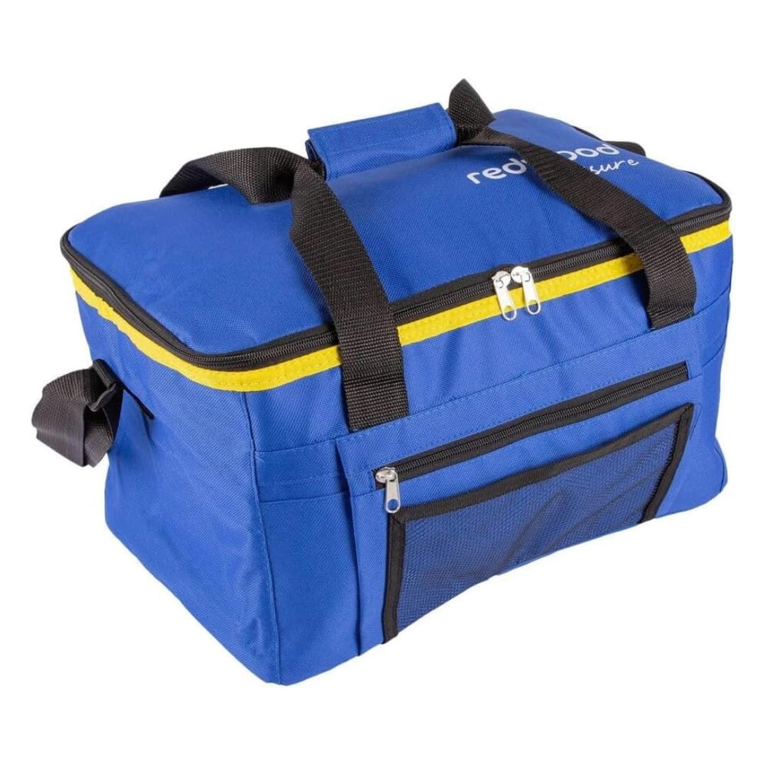 Marco Paul Cool Bag Blue 24L Insulated Lunch Bag Durable Collapsible Versatile Easy to Clean Cooler Bag Ideal as Picnic Bag for Camping BBQ Lunch Box Adults Thermal Bag Mens Lunch Bag Insulated bag
