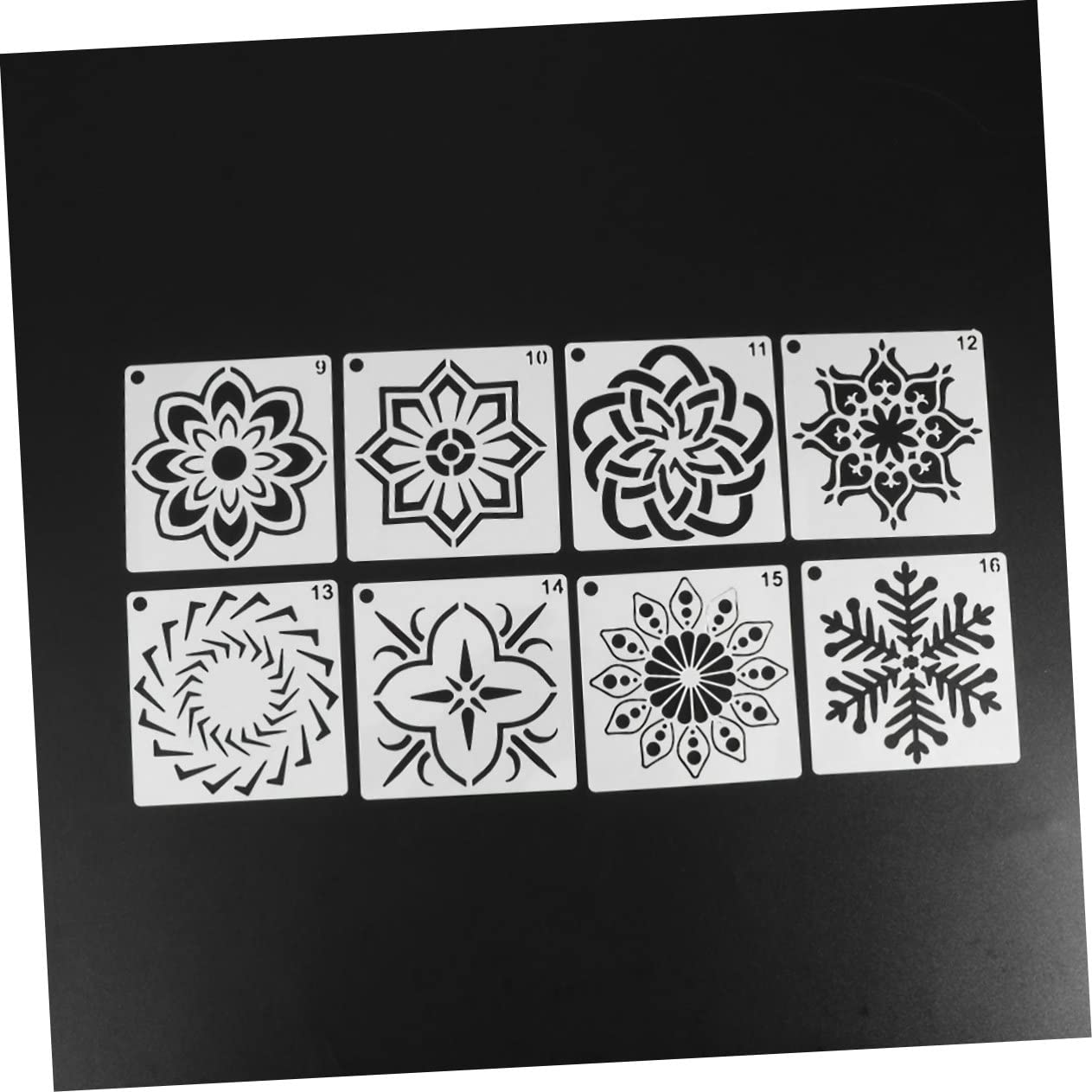 SHINEOFI 112pezzi Stencil Mandala per Pittura Modelli Creativi per Decorazioni Fai da Te Strumenti per Arte e Crafting Design Materiale Resistente