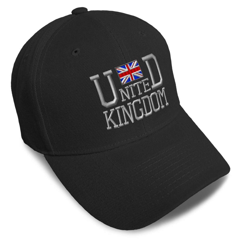 Speedy ProsBaseball Cap United Kingdom UK England B Embroidery Dad Hats for Men & Women