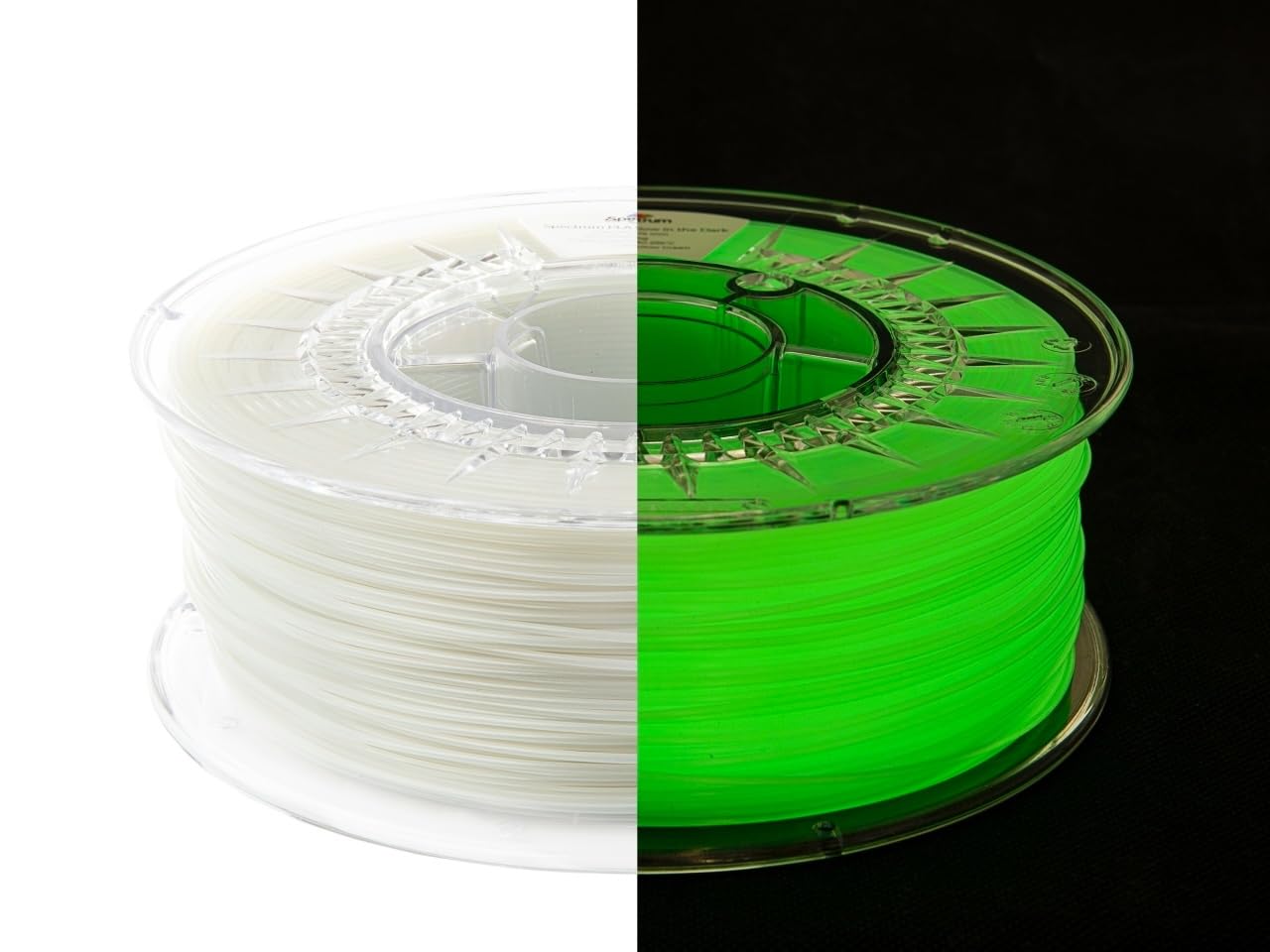 Spectrum - Filament PLA GLOW 1.75mm, YELLOW-GR., 1kg Spule, 3D Drucker Druckmaterialien, 3D Printer Printing Materials
