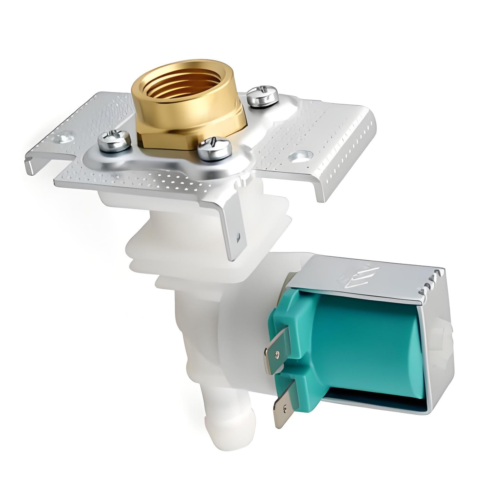FROMCEO Dishwasher Water Inlet Assembly 00425458 Replacement Part with Brass Threaded Inlet and Mounting Bracket for Dishwasher Water Supply Repair Appliance Part