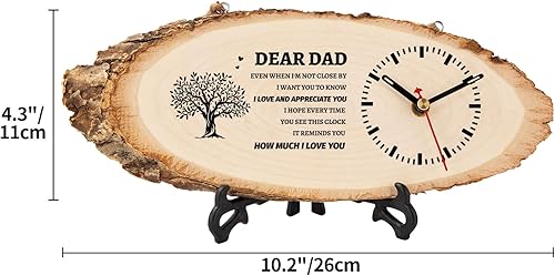 Miniatura 3 de BeauGift Regalos para papá, reloj de madera de Navidad, regalos para papá de hija, hijo, niños, idea de regalo de cumpleaños para papá padre que no