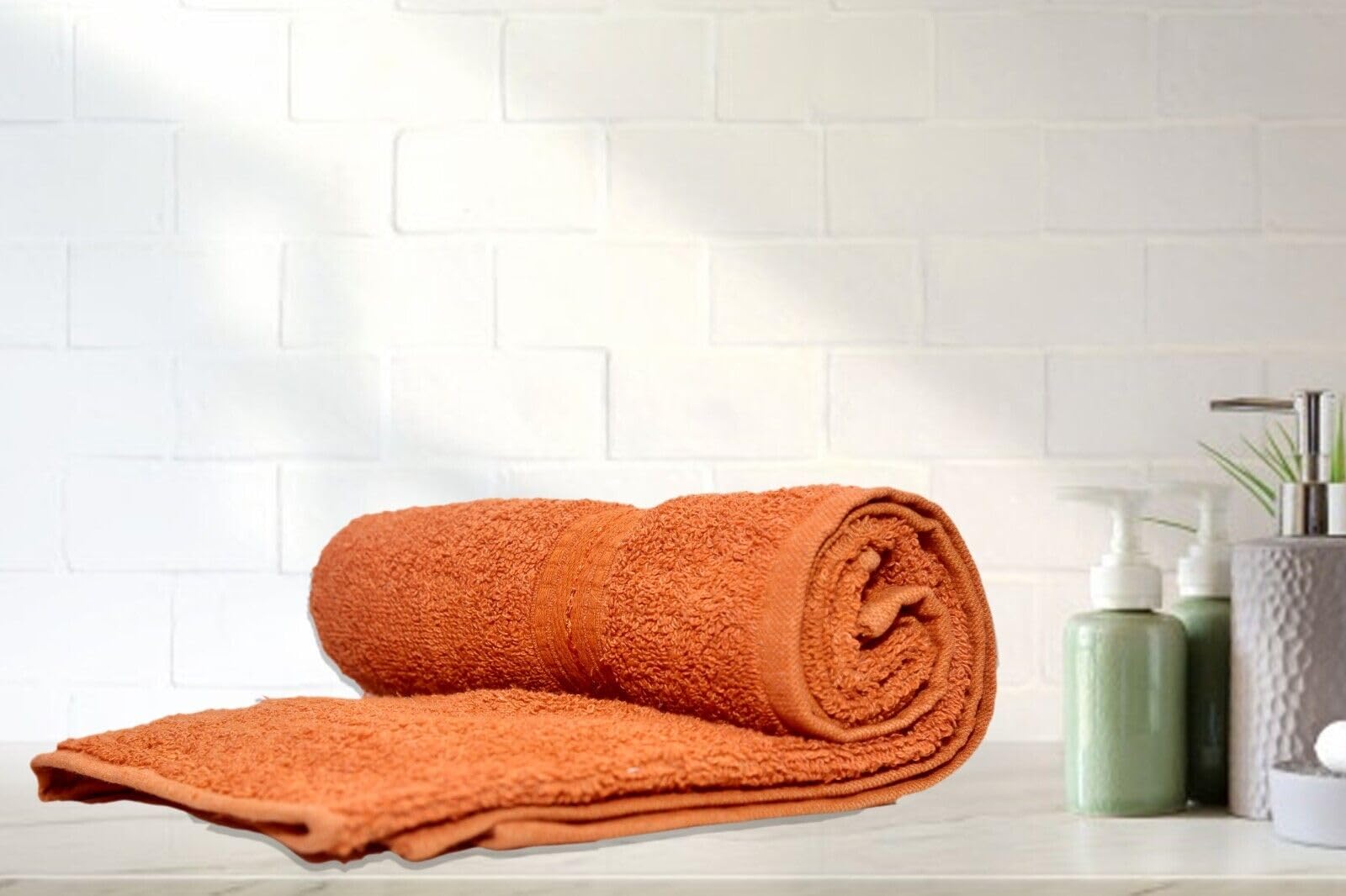 ARA CHOICE 1 & 3pcs 100% Egyptian Cotton Towel Bale Set Bathroom Hand Bath and Face Towels Machine Washable Tumble dry low - Image 5