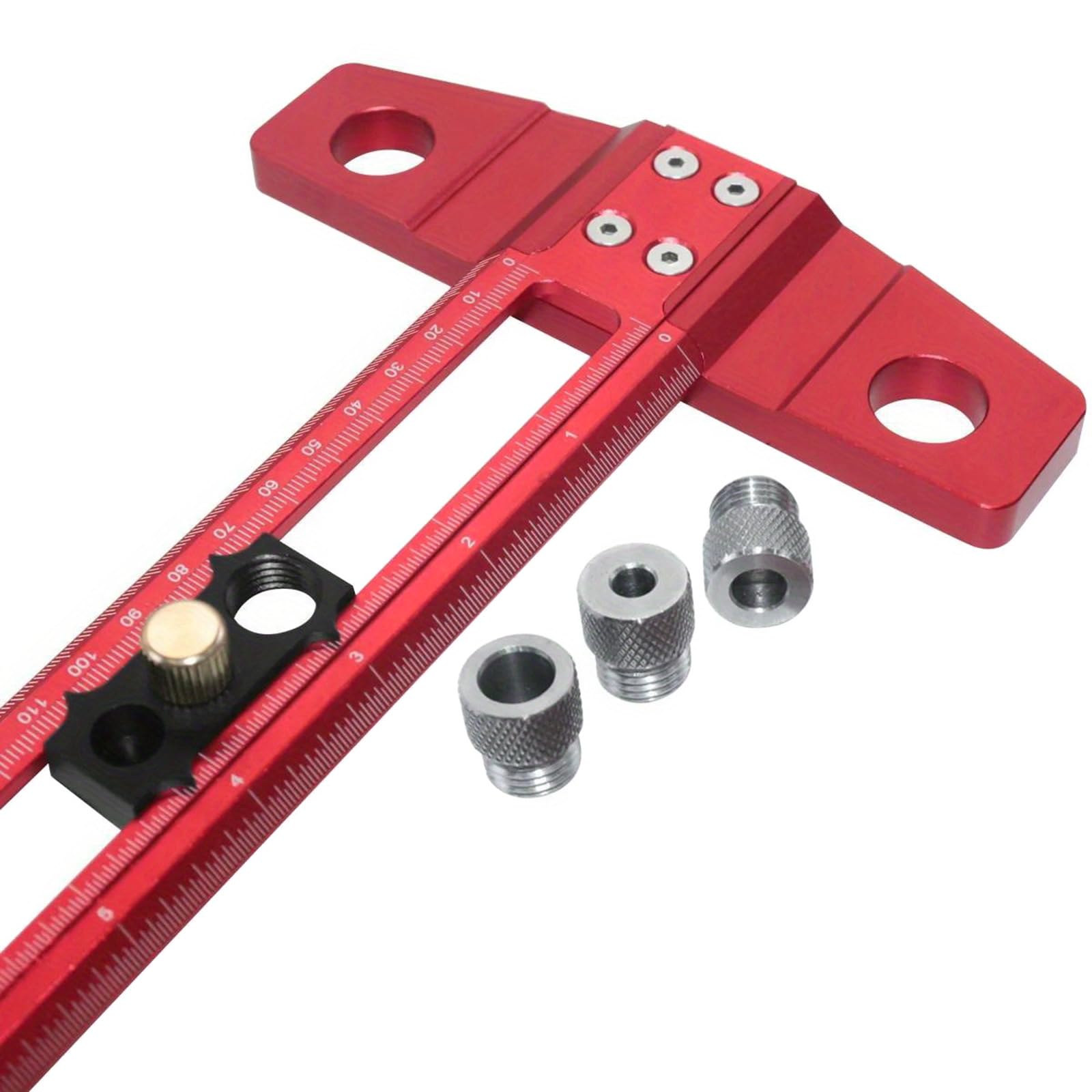 Regla cuadrada multiusos en T de pulgadas precisas y medidas métricas, herramienta de medición en forma de T para arquitectos e ingenieros, regla arquitectónica