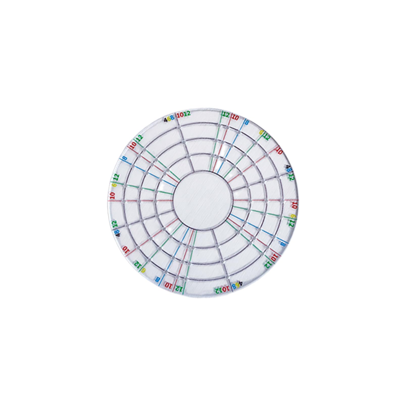 Hrtyvhin Even Number Round Multipurpose Round Dividing Template For Ceramics And Art Projects Featuring 12 Equal Section Round Divider Tool