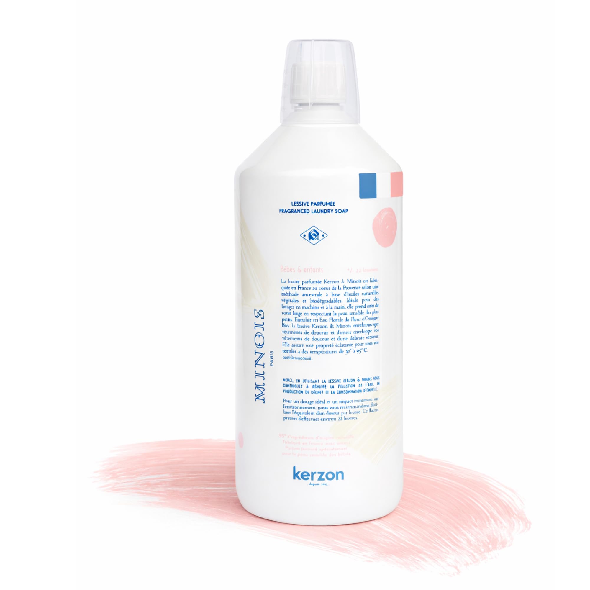 MINOIS PARIS Detersivo Naturale per Bebè 22 Lavaggi Made in France