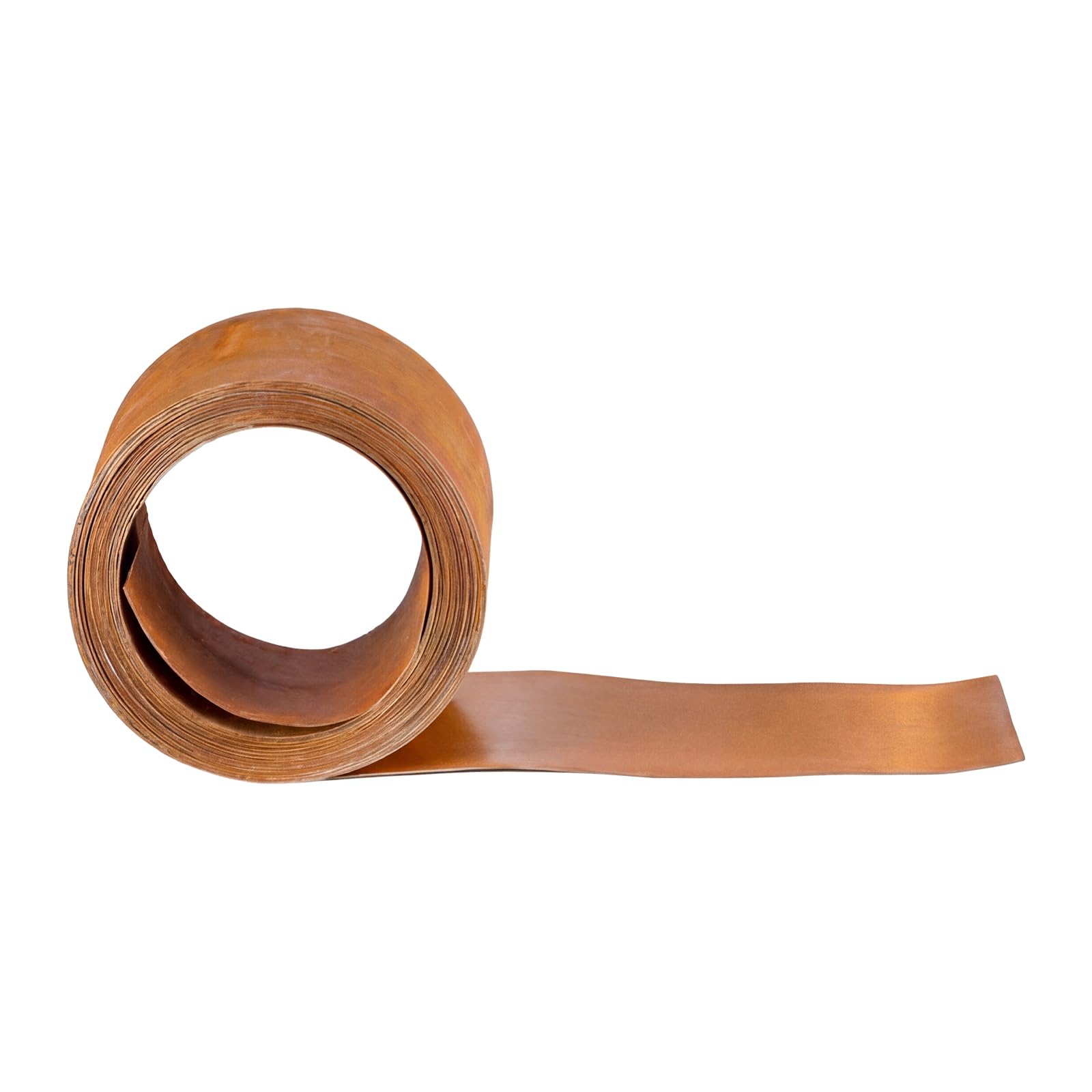 VEVOR Borde de Césped de Acero al Carbono, 10 m x 14 cm, Separador Metálico Resistente, Delimitador Exterior en Rollo, Bordura de Jardín Flexible con 1 par de Guantes para Parterres Paisajismo Sendero