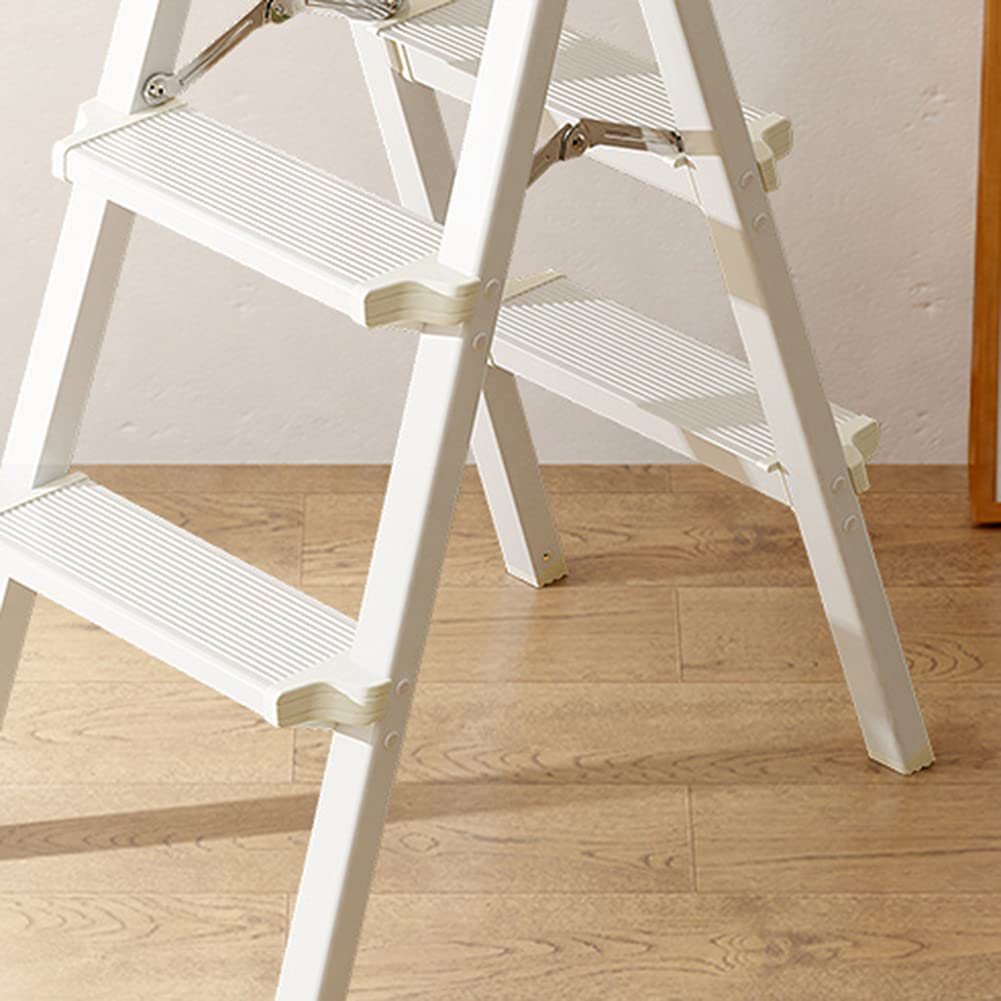 LUNEZY Holztritthocker 2-Stufen-Hocker für Kinder Holztritt-Kinderhocker mit Griffen für Badezimmer, Küche, Schlafzimmer, Spielzimmer und Wohnzimmer Maximale Belastung 150 kg