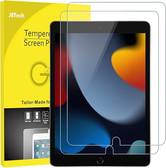 JETech Screen Protector voor iPad 10,2Inch (9e/8e/7e Generatie, 2021/2020/2019), Gehard Glas