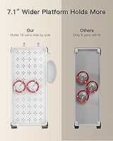 Vista 4 de Pipishell Slim Storage Cart with Wheels, Bathroom Cart Organizer Storage Small, Rolling Carts for Bathroom, Laundry Room, Kitchen, Narrow Space