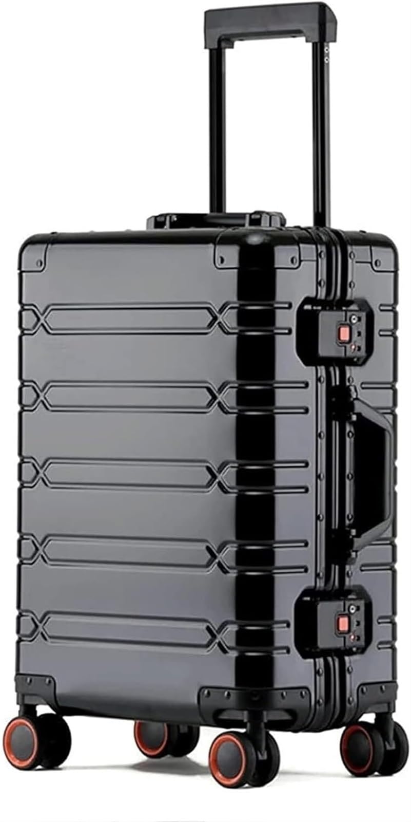 Walizka Podróżna Cichy Lekki Bagaż Kabinowy Walizki Na Kółkach Wykonane W Całości Z Aluminium I Stopu Magnezu Walizka Kabinowa (Color : G, Size : 24")