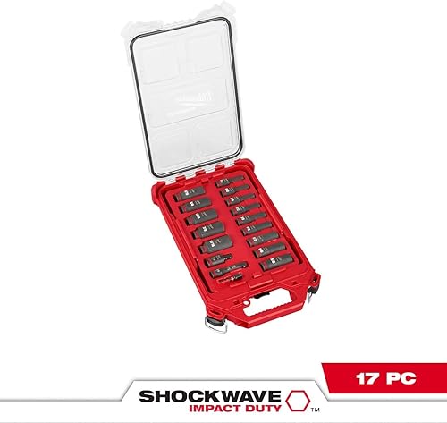 Miniatura 4 de Milwaukee Eléctrica - Servicio de impacto de onda de choque. Enchufe 3/8. DR 17PC SAE PAC