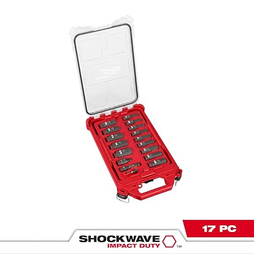 Miniatura 4 de Milwaukee 49-66-6800 Showckwave - Juego de paquetes SAE de 17 piezas