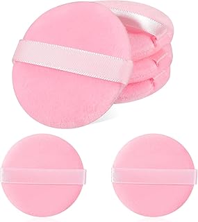 إسفنجة بودرة دائرية مخملية للحصول على لمسة نهائية ناعمة ومرشحة