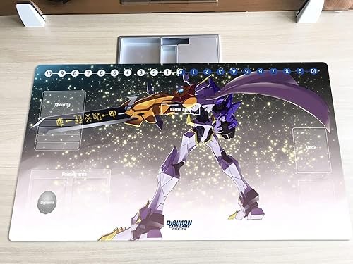 Miniatura 2 de Mlikemat DTCG Duel Playmat Digimon Omnimon Juego de cartas coleccionables TCG CCG Mat Pad + bolsa gratis (ZD002-05-SM)