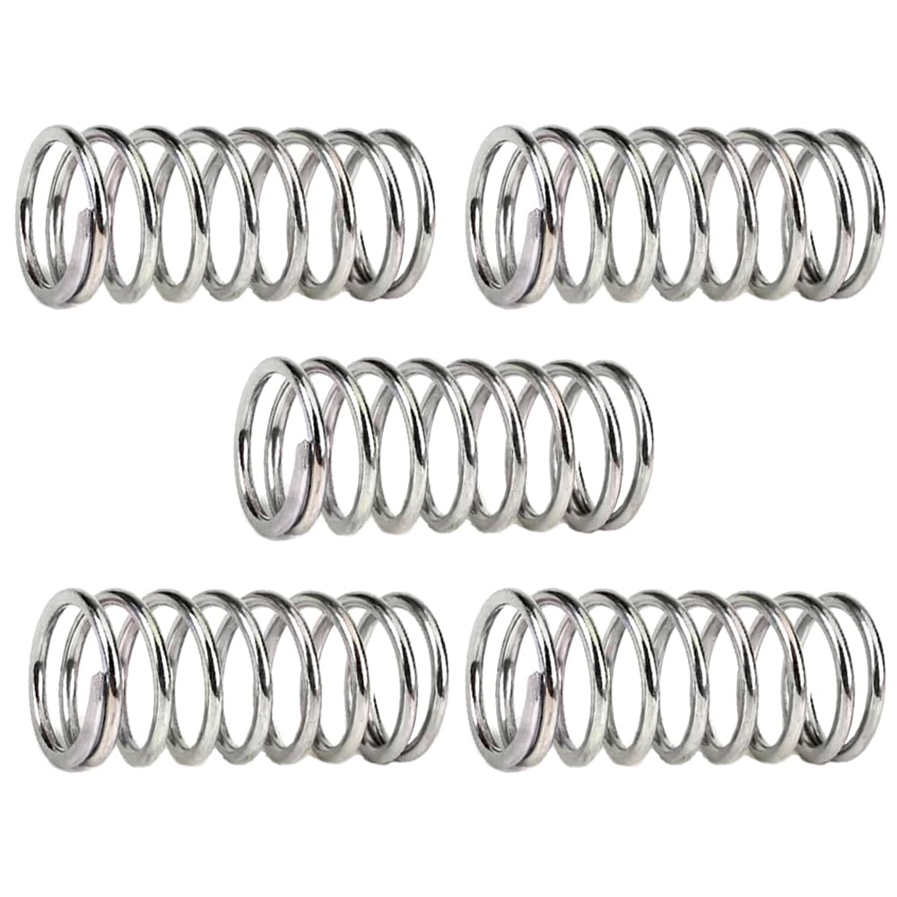 5pieces 304 Stainless Steel Compression Spring Wire Diameter2.5mm,Outer Diameter 25mm,Length 90mm
