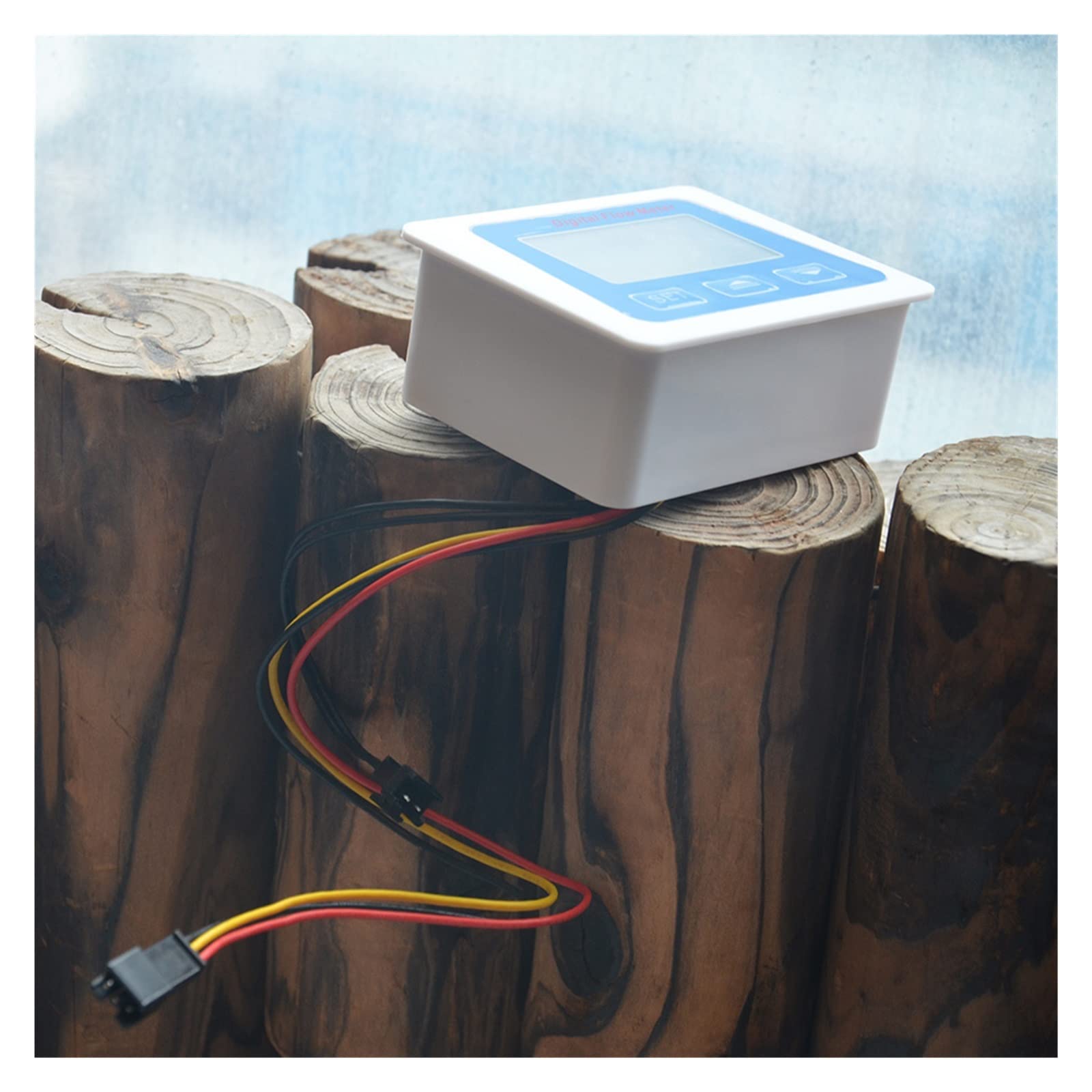 Przepływomierz wody, Cyfrowy wskaźnik poziomu paliwa Wyświetlacz LCD Miernik przepływu cieczy Totameter Rejestracja czasu temperatury z przepływomierzem G1/2 Tester przepływu
