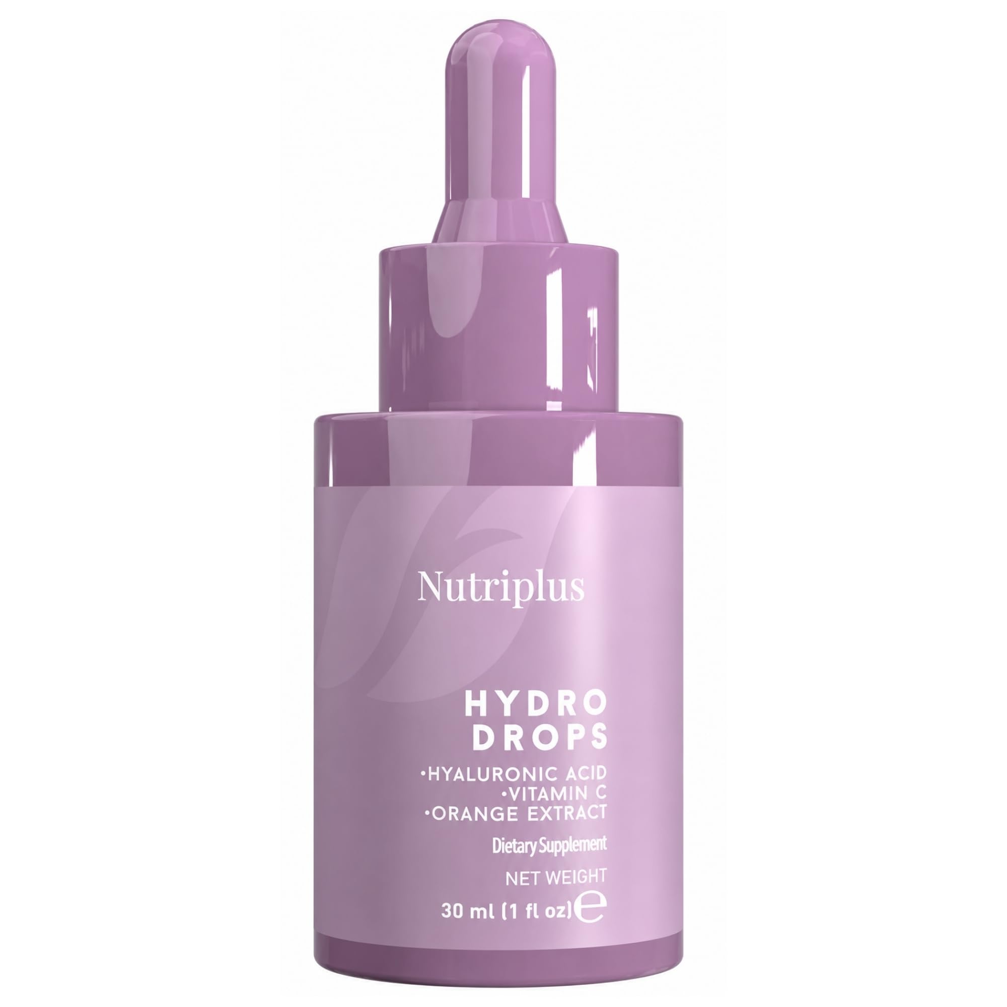 FARMASi Nutriplus Hydro Drops with Hyaluronic Acid, Sugar Free, 1 fl oz