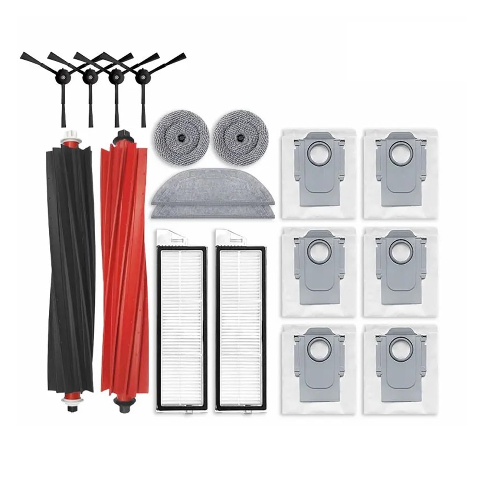 PORRSYDCD Dust Bag HEPA Filter Mop Cloths Roller Brush Spare Parts，Compatible With Roborock S8 MaxV Ultra / G20S Robot Vacuum Cleaner Accessories(Combination Pack 1)