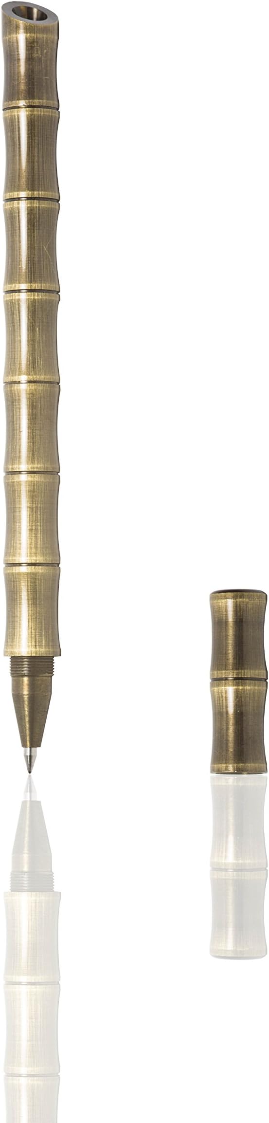 Bronze Bamboo Pen, Creative Gel Ink Pen, Compatible with Pilot G2 Refills (Pointed End)