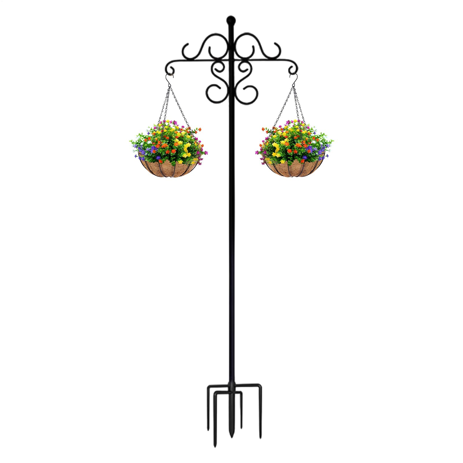 Vogelpfosten, Blumentopfhalter für den Außenbereich, verstellbar, rostfrei, für dekorative , Laternen und Blumentöpfe