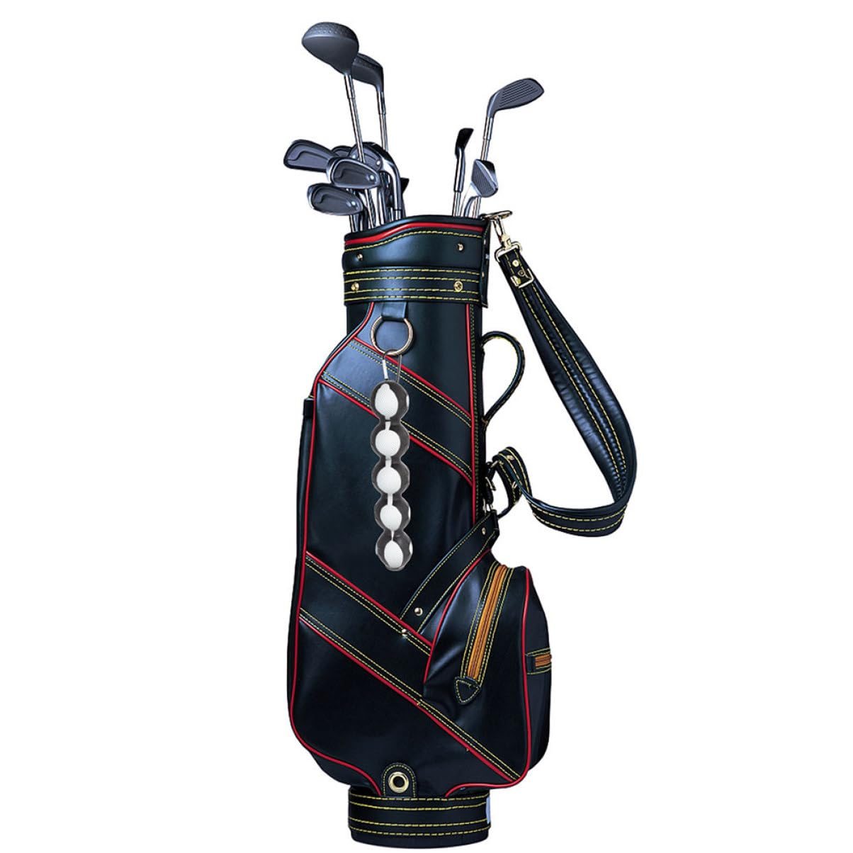 Porte-Golf en Silicone Noir Abaodam Lot de 2 Clip Portable Protection Accessoires pour Voiturette de Golf
