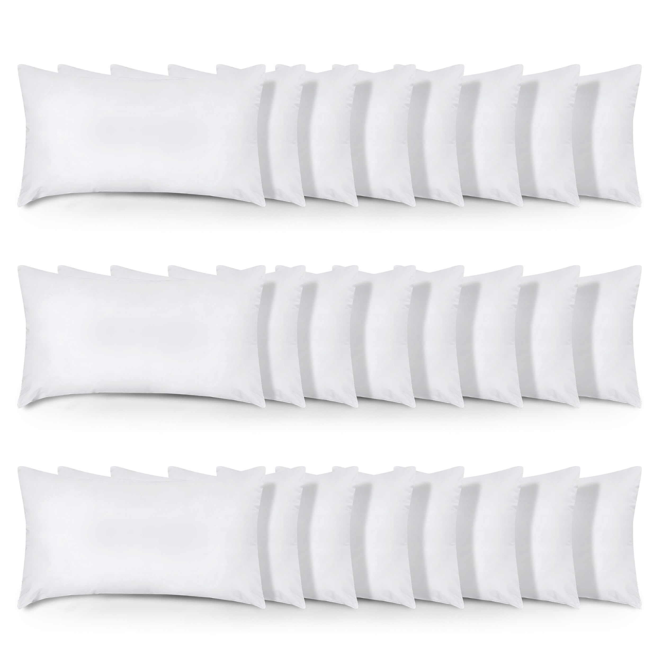 Utopia Bedding White Hollowfibre Cushion Inserts Inner Pads For Sofa Or Bed Cushions Fillers (24, 30X50 Cm)