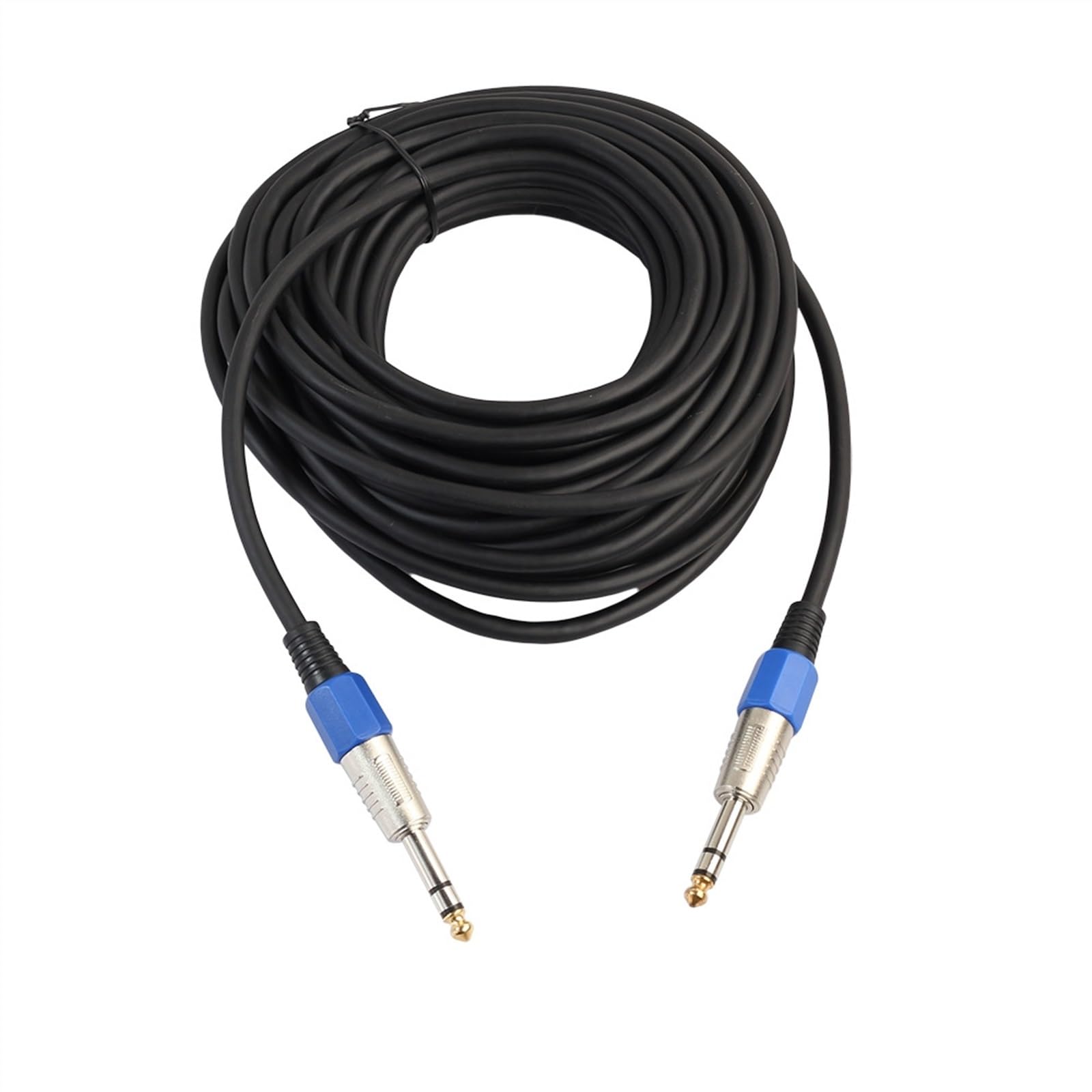 Cables para instrumentos Cable De Estéreo Macho A Macho Para Guitarra Eléctrica Color Negro(20m)