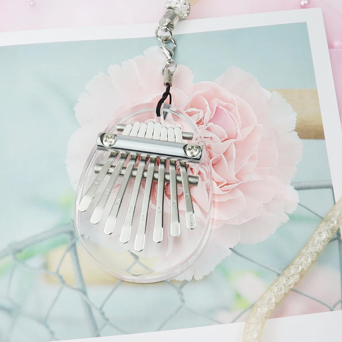 ERINGOGO 1 Set Thumb Finger Instrument Key Small Mini Piano Acrylic