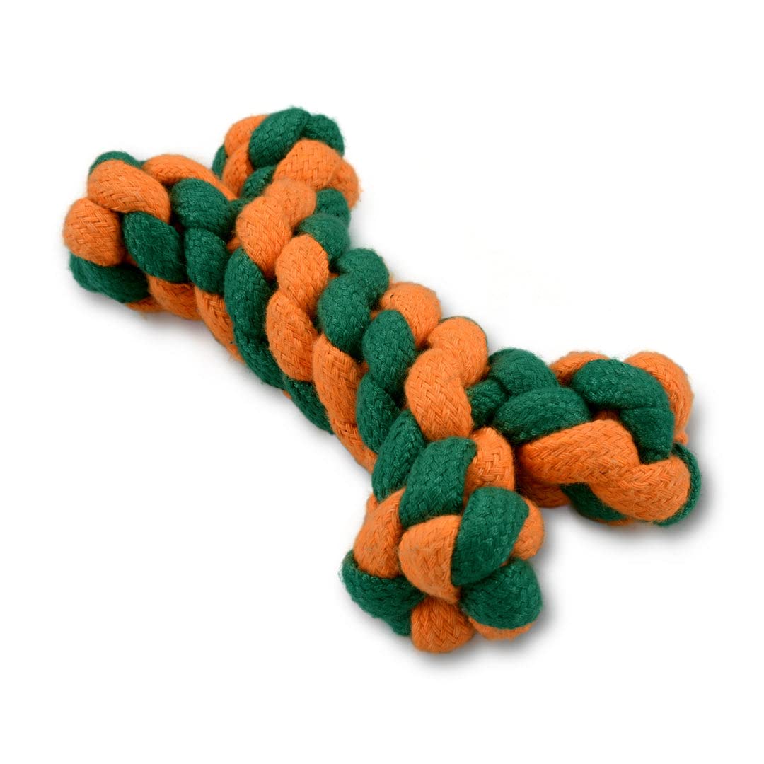PAW LA LAND Bone Shaped Rope Toy Orange Green for Dogs/Cats/Pet (B0B7DSHZKK) Amazon Price History, Amazon Price Tracker