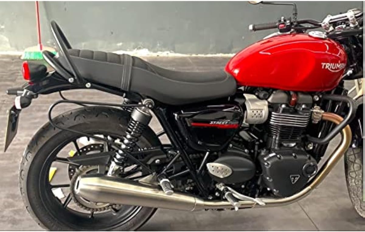 Rear Seat Passenger Handle Grab Tail Bar made for Triumph Bonneville T100 T120 17+ 2017 2018 2019 2020 2021 2022 2023 2024 Chrome