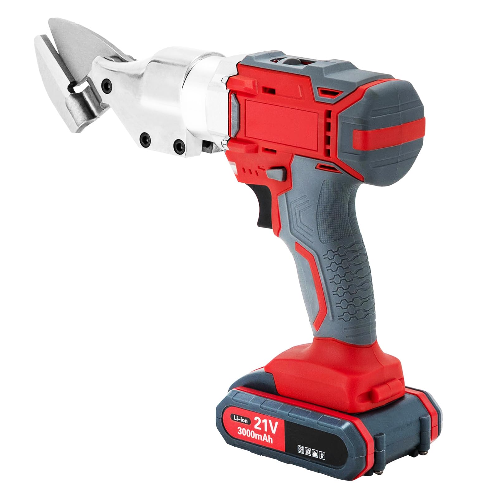 PDTHADP 21V Metal Shear 600W Electric Metal Shear 1300R/Min Electric Metal Cutter Shear with Charger Two Speed Adjustment Electric Metal Shears with LED Lights for Cutting Sheet Iron