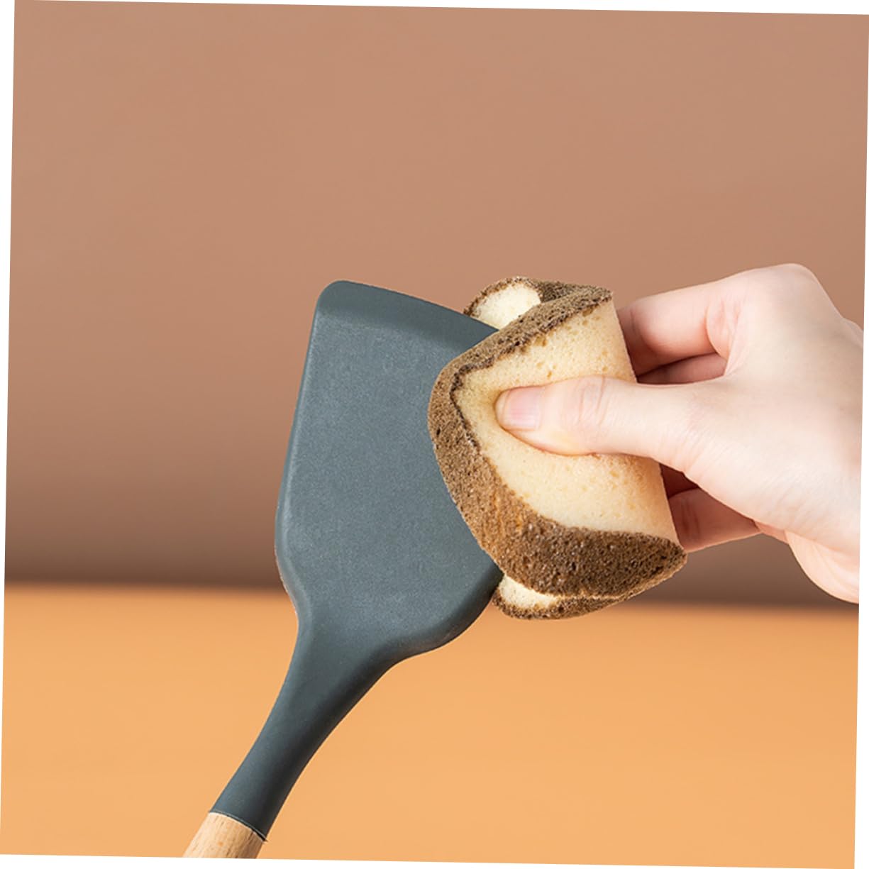 Éponge de Nettoyage Toast 6 Pièces en Mousse Lavable Réutilisable