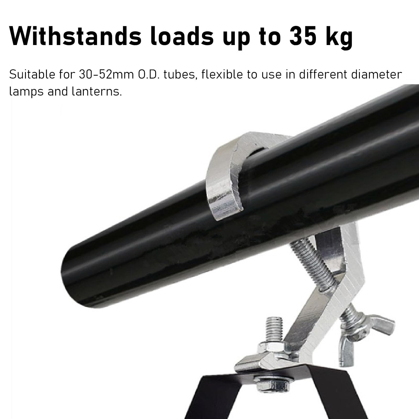 Gancho de abrazadera para luz de escenario, 10 abrazaderas C de aleación de aluminio de 77 lb para gancho de montaje en escenario de tubería de 30 a 52 mm de diámetro exterior