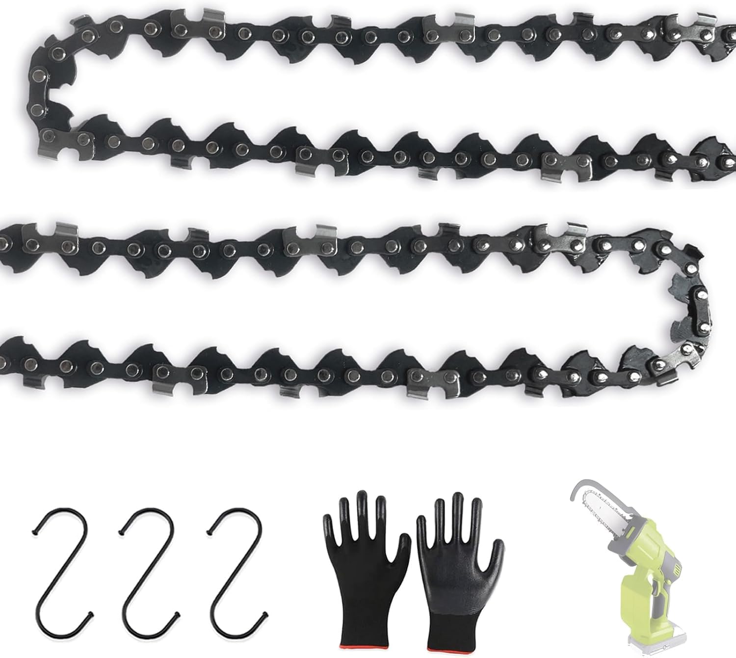 5 Inch Chainsaw Chain for Sun Joe 24V-HCS-LTE Handheld Chainsaw,2PC 5" Replacement Chain fits Sun Joe 24V-HCS-CT Chain Saw（2 Chain）