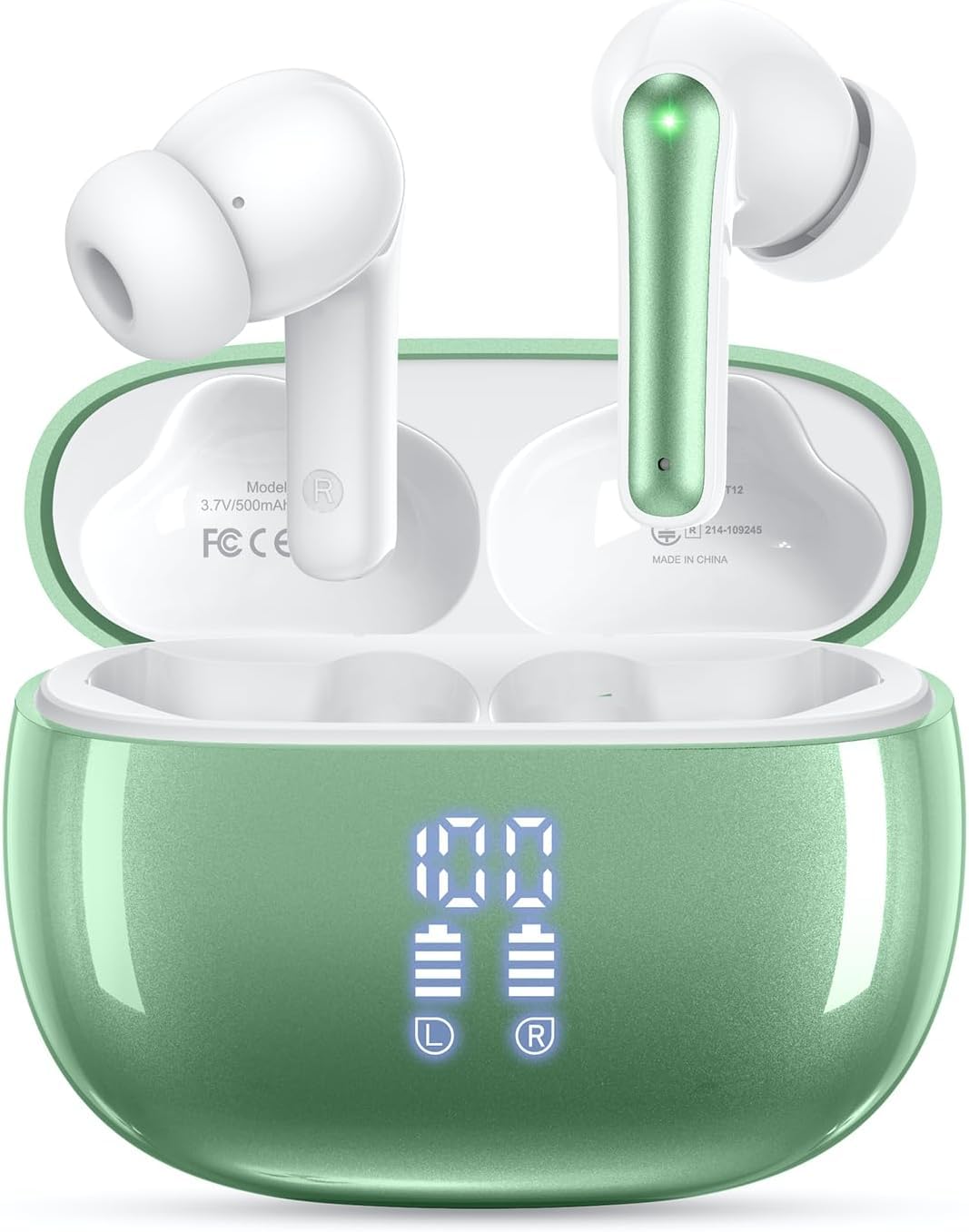 ZIUTY Auriculares inalámbricos, Bluetooth 5.4, estéreo de graves profundos