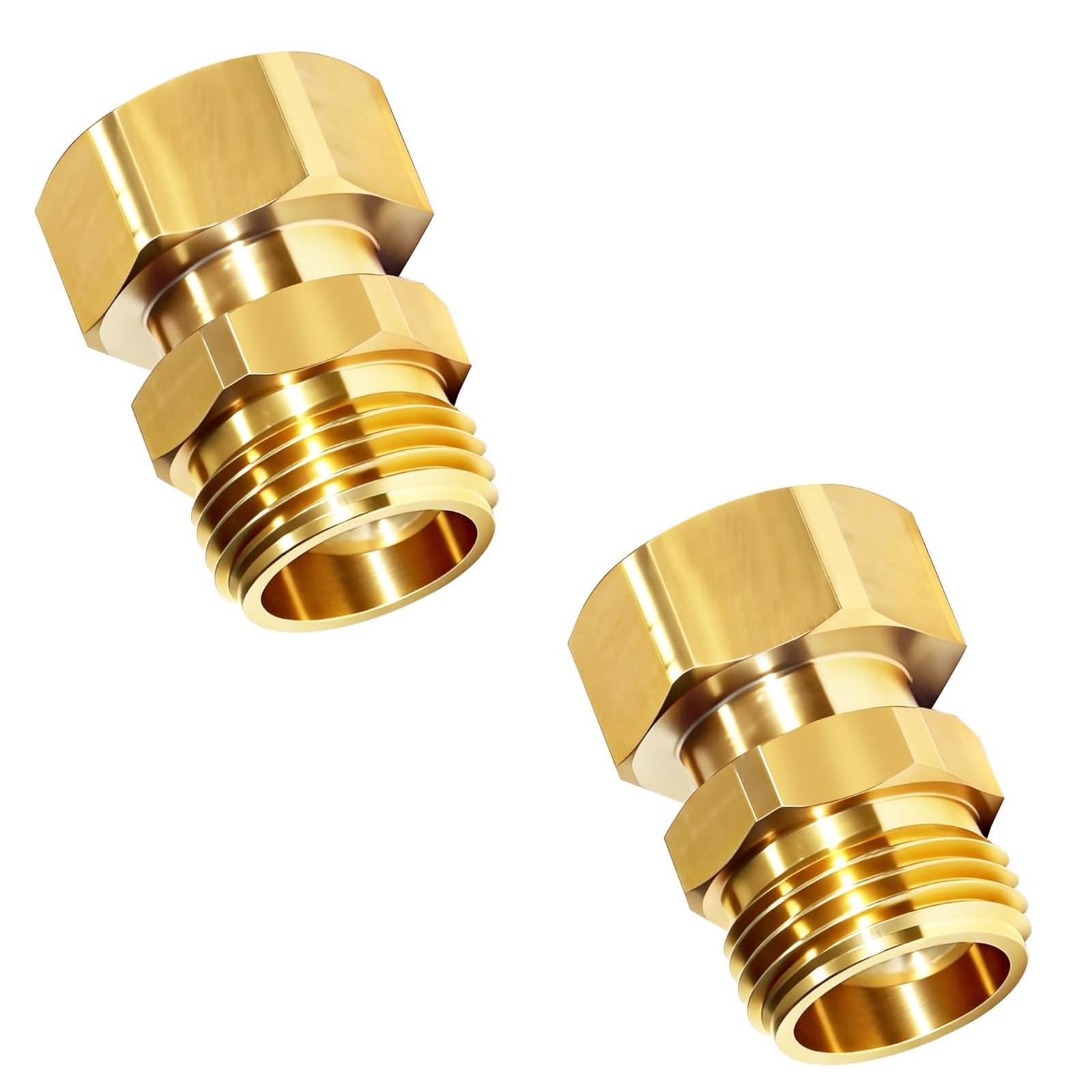 Kaeltsyn Women's Multicolor Brass Swivels Connector Light Weight Portable Garden Hose Coupling For Outdoor Irrigation Needs Enduring Hose Swivels Connector