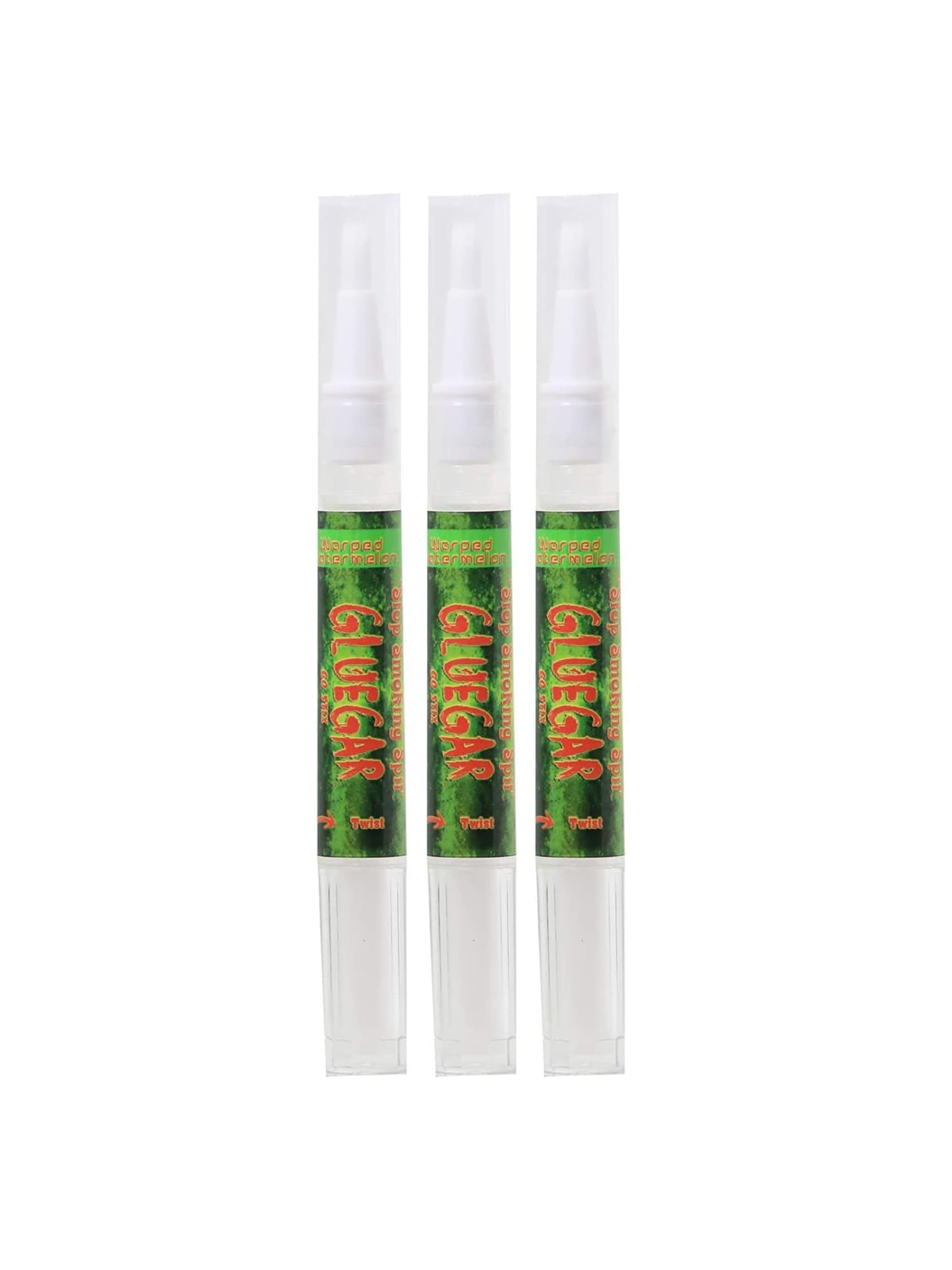 Go Stix Glue Gar | Go stix Rolling Glue Brush Pen - (Pack of 3,3ML) Warped Watermelon by GlueGar
