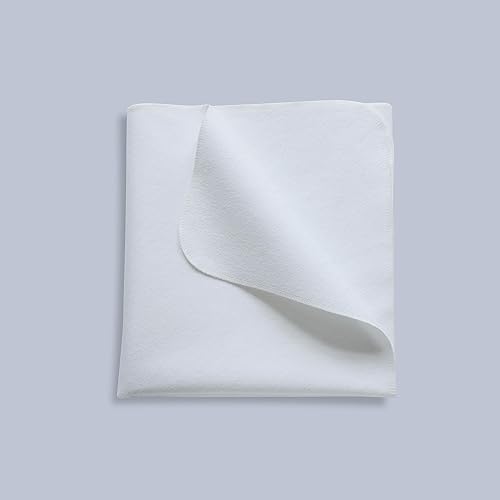 Almohadilla impermeable para cuna, 27 x 50 pulgadas, protector de cuna de franela para incontinencia reutilizable para bebés, niños pequeños,