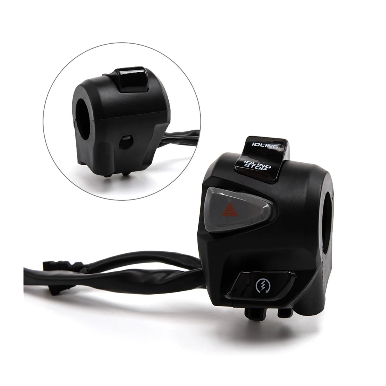 Motocykl Kierownica Przełącznik Pasuje do motocykla 7/8 "22mm przełącznik drążkowy róg włącz światła sygnalizacyjne rozruch elektryczny kontrolera kierownicy