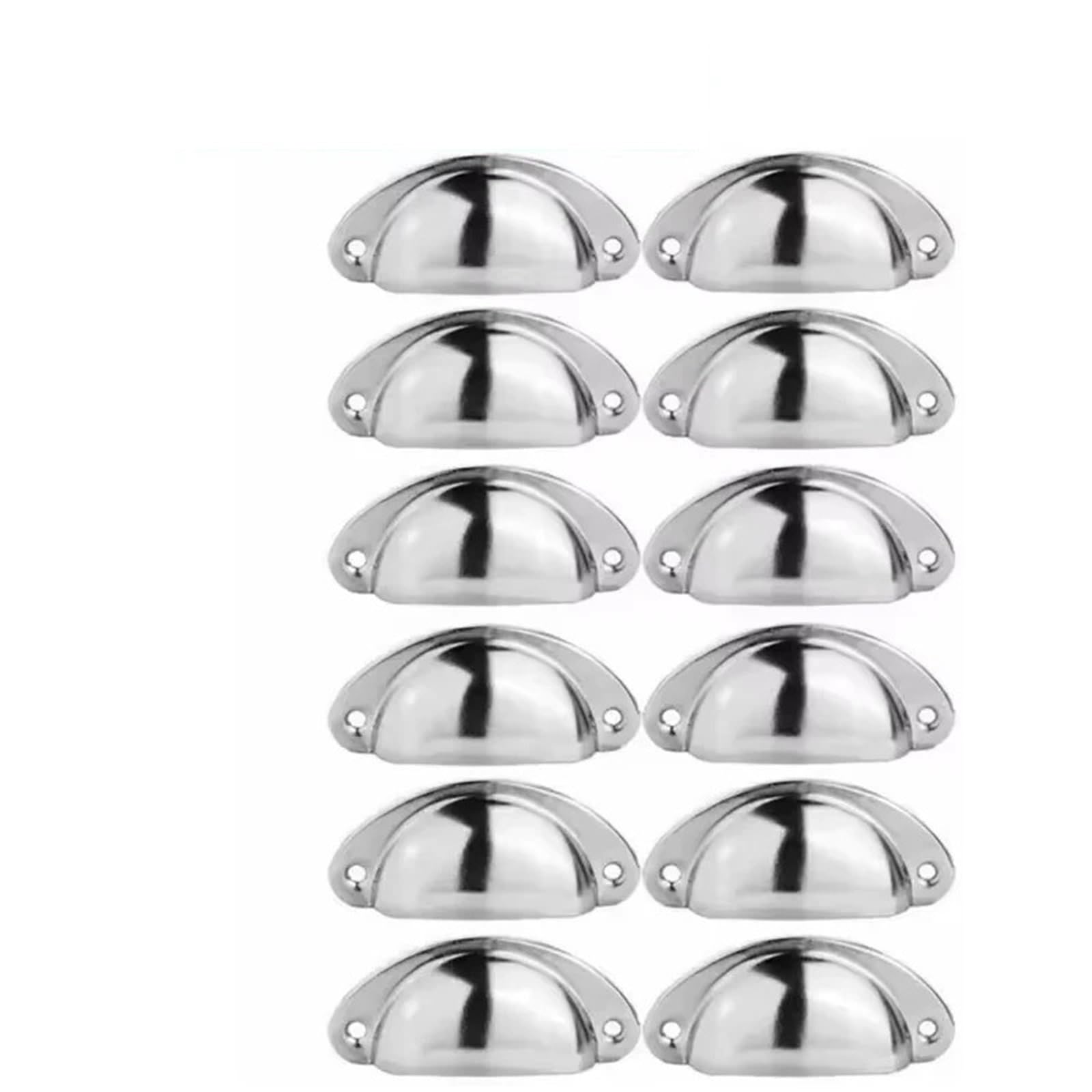 Wylqen Half Moon Handles 6Pcs Half Moon Shell Cup Pull Cabinet Handles